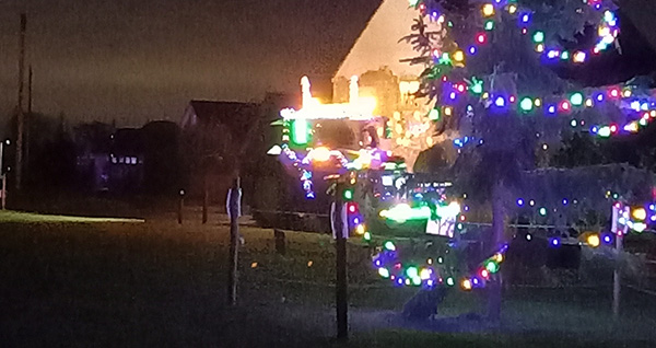 Christmas tractor
