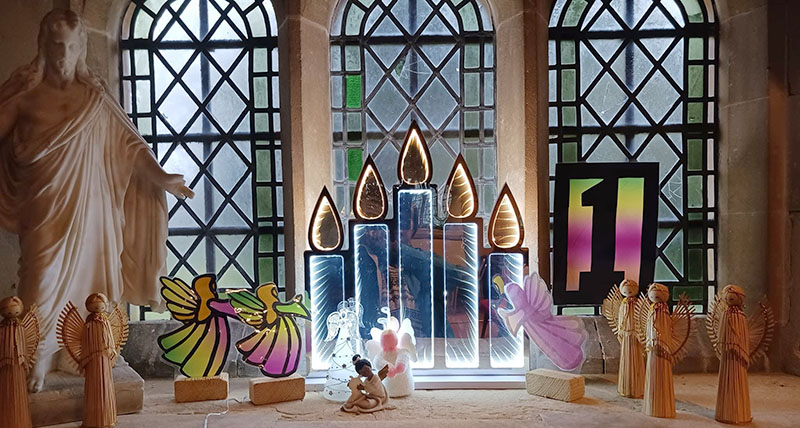 Picture of church advent window